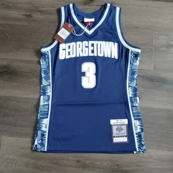 Allen Iverson Georgetown Hoyas 1995-96 Mitchell & Ness Authentic Swingman Jersey - Picture 1 of 9